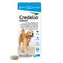 Credelio Chew Tabs 50.1-100lbs Blue 3 dose 16/bx