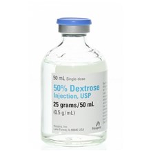 Dextrose Injection 50% 50ml 25pk Full Pack Only