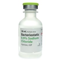 Bacteriostatic Sodium Chloride Injection 30ml 25pk Bacterio Pfizer Full Pack Only