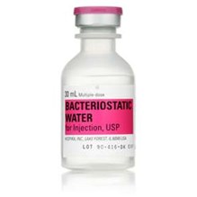 Water Sterile Bacteriostatic Injection 30ml 25pk Full Pack Only