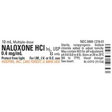 Naloxone Hcl Injection 0.4mg 10ml 25pk Full Pack Only