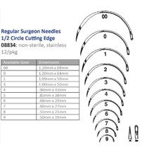 Suture Needle #834-2   1/2