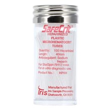 Statspin Safecrit Sodium Heparin Capillary Tubes 100ct