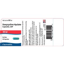 Doxycycline Caps 100mg 50ct Chartwell Label