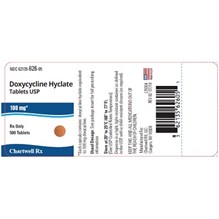 Doxycycline Tabs 100mg 500ct Chartwell Label
