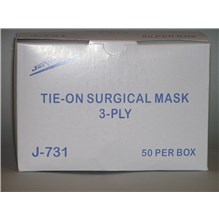 Surgical Tie-On Mask 50/bx Jorgensen