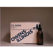 Amber Glass Dropper Bottle 2oz 12/bx