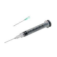 3cc Syringes with 21g x 1  Monoject Luer Lock 100/bx