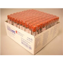 Corvac Blood Tube 10ml Red Top No Additive