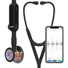 Stethoscope Littmann Core Digital Black with Rainbow Chestpiece 27