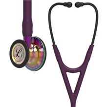 Stethoscope Littmann Cardiology IV Plum tubing with Rainbow Chestpiece 27