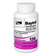 Baytril Taste Tabs 136mg  50ct