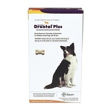 Drontal Plus Chew Tab 68mg 40ct Bone Shaped (Manufacturer Backorder)