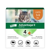 Advantage II Cat Orange 5-9lb  4 month  6 cards/bx