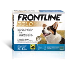 Frontline Gold Medium 23-44Lbs Blue 6 X 3 Dose