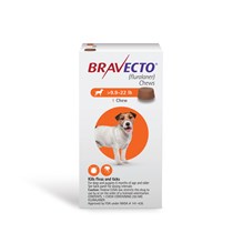 Bravecto Chews 9.9-22Lb 10 Cards x 1ds  Orange
