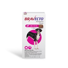 Bravecto Chews 88-123+ Lb 10 Cards x 1ds Pink