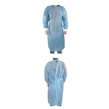 Isolation Gown Large Blue 10pk
