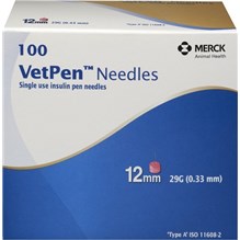 Vetsulin Vetpen Needle 29gx12mm 100Bx