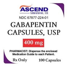 Gabapentin Caps 400mg 100ct