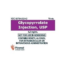 Glycopyrrolate Injection 0.2mg/ml 1ml Piramal Label