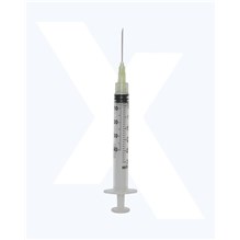 Exel Syringe 3cc with 20g x 1 Luer Lock   100/bx