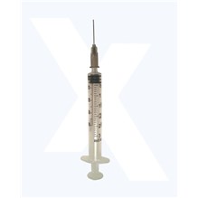 Exel Syringe 3cc with 22g x 1 Luer Slip   100/bx