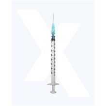 Exel TB (1cc) Syringe with 25g x 5/8 Luer Slip Low Dead Space 100/bx