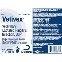 Vetivex Lactated Ringers 1000ml 14/case