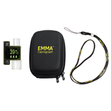 Emma 2 Capnograph Device with Case (comes with 25 adapters)