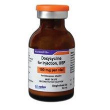 Doxycycline Injection 100mg 10ml (lyophilized 20ml vial/ 10 ml fill)