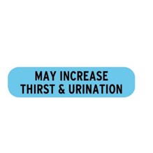May Cause Thirst And Urination Label