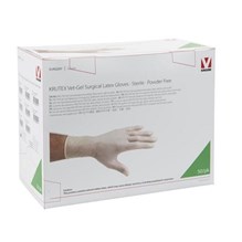 Kruuse Vetgel Latex Surgical Gloves Size 7.5 50/bx