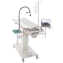 Olympic Deluxe Dental Table With 2 Arms 2 B-Trays And Iv Pole
