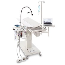 Olympic Advanced Dental Table  (base unit with warming, 2 Swing Arms, IV Pole, and Light)