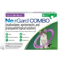 Nexgard Combo for Cats 1.8-5.5lbs (6 dose x 10)