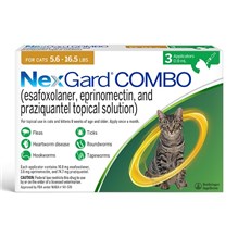 Nexgard Combo for Cats 5.6-16.5lbs (3 dose x 10)