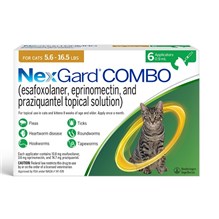 Nexgard Combo for Cats 5.5-16.5lbs (6 dose x 10)