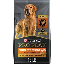 Purina Pro Plan Dog Shredded Chicken And Rice 18lb