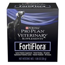 Purina Vet Diet Fortiflora Probiotic Supplement Dog 1oz (6 boxes--each box contains 30) 180 sachets