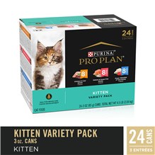 Purina Pro Plan Kitten FOCUS Variety Favorites Pack 3oz 24ct