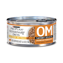 Purina Vet Diet Cat OM Overweight Management Savory Selects Chicken 5.5oz