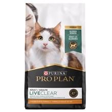 Purina Pro Plan LiveClear Adult Cat 3.5lb Chicken and Rice