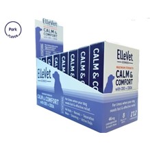 Ellevet Calm & Comfort Chews CBD + CBDA 46mg/chew (8 cards/bx 3 tabs/card)
