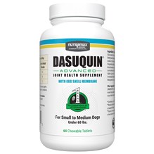 Dasuquin Advanced Chew Tabs with Egg Shell Membrane (ESM) Small Medium Dog 64ct