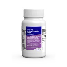 Enroflox (Enrofloxacin) Chew Tab 136mg  50ct  Norbrook