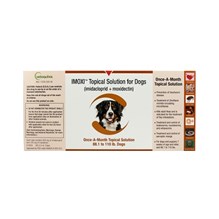 Imoxi Topical Solution for Dogs 88.1-110lb Brown 6 doses/card 6 cards/bx