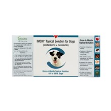 Imoxi Topical Solution for Dogs 9.1-20lb Teal 6 doses/card 6 cards/bx