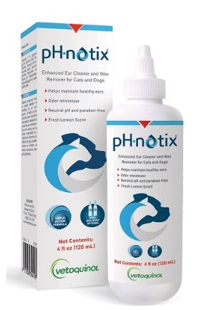 pHnotix Ear Cleaner Dog/Cat 4oz New Formula