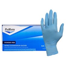 Exam Gloves Nitrile ProWorks Powder Free 5 mil  XX Large (2XL)  (Blue) 100/bx